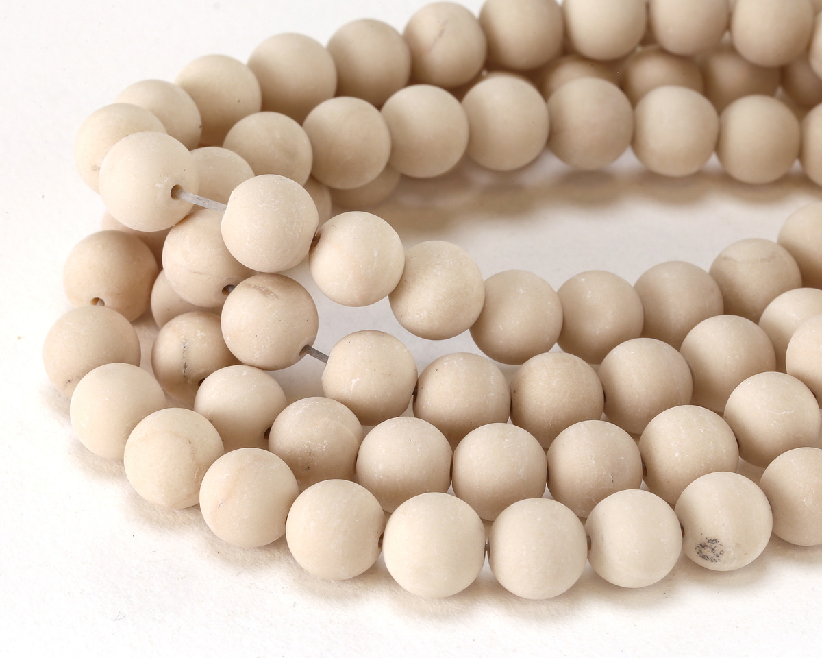 River Stone (Matte) Round 10mm