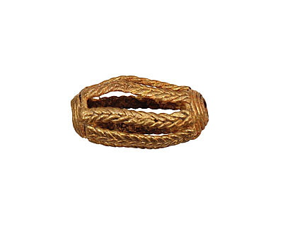 African Brass Braided Rice 23-25x10-11mm