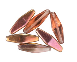 Czech Glass Harvest Sunset Rhombus 20x8mm