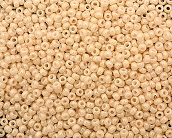TOHO Opaque Lustered Light Beige Round 11/0 Seed Bead