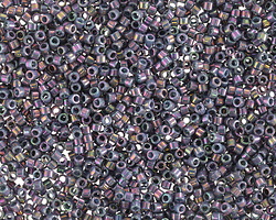 Miyuki Delica Opaque Purple Gray Rainbow Luster (DB0134) 11/0 Seed Bead