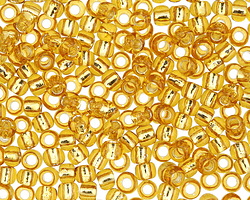 TOHO Medium Topaz (with Silver Lining) Round 6/0 Seed Bead