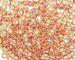 TOHO Light Topaz (with Pink Lining) Round 6/0 Seed Bead