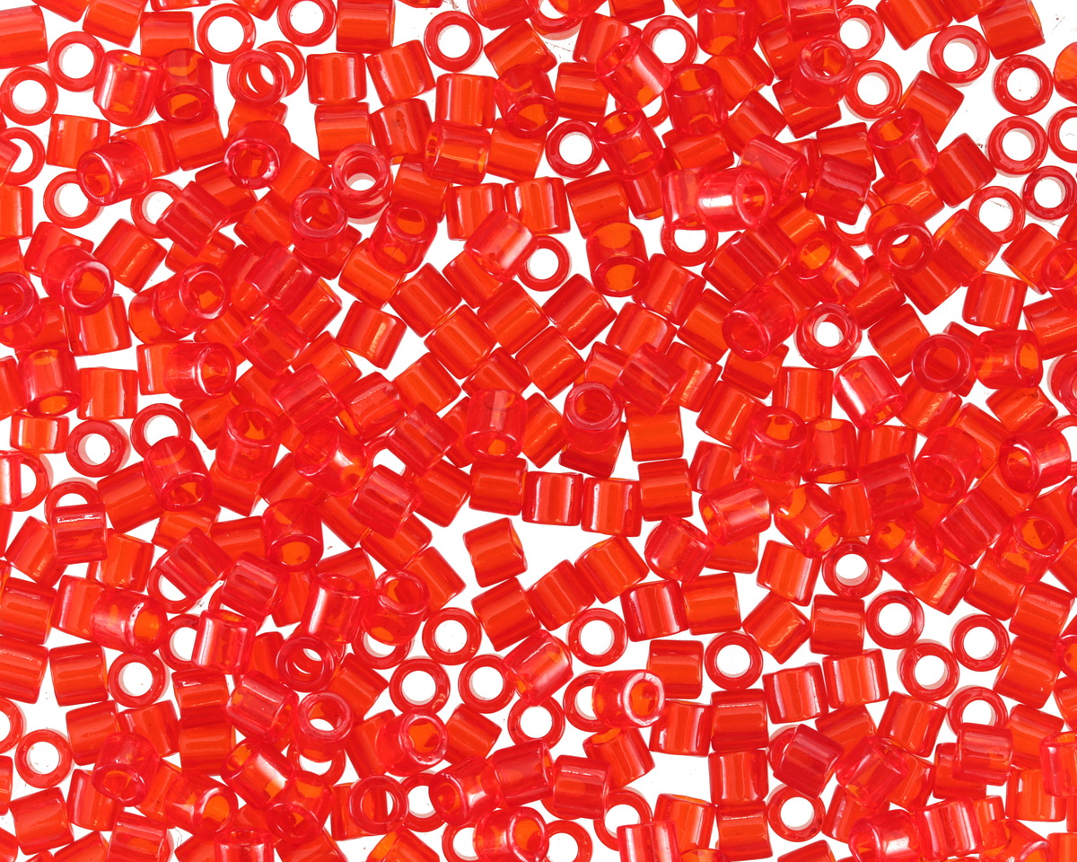 Miyuki Delica True Red Orange (DBL0704) 8/0 Seed Bead