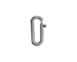 Stainless Steel Large Oval Spring Ring Clasp 8x18mm