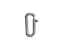 Stainless Steel Large Oval Spring Ring Clasp 8x18mm