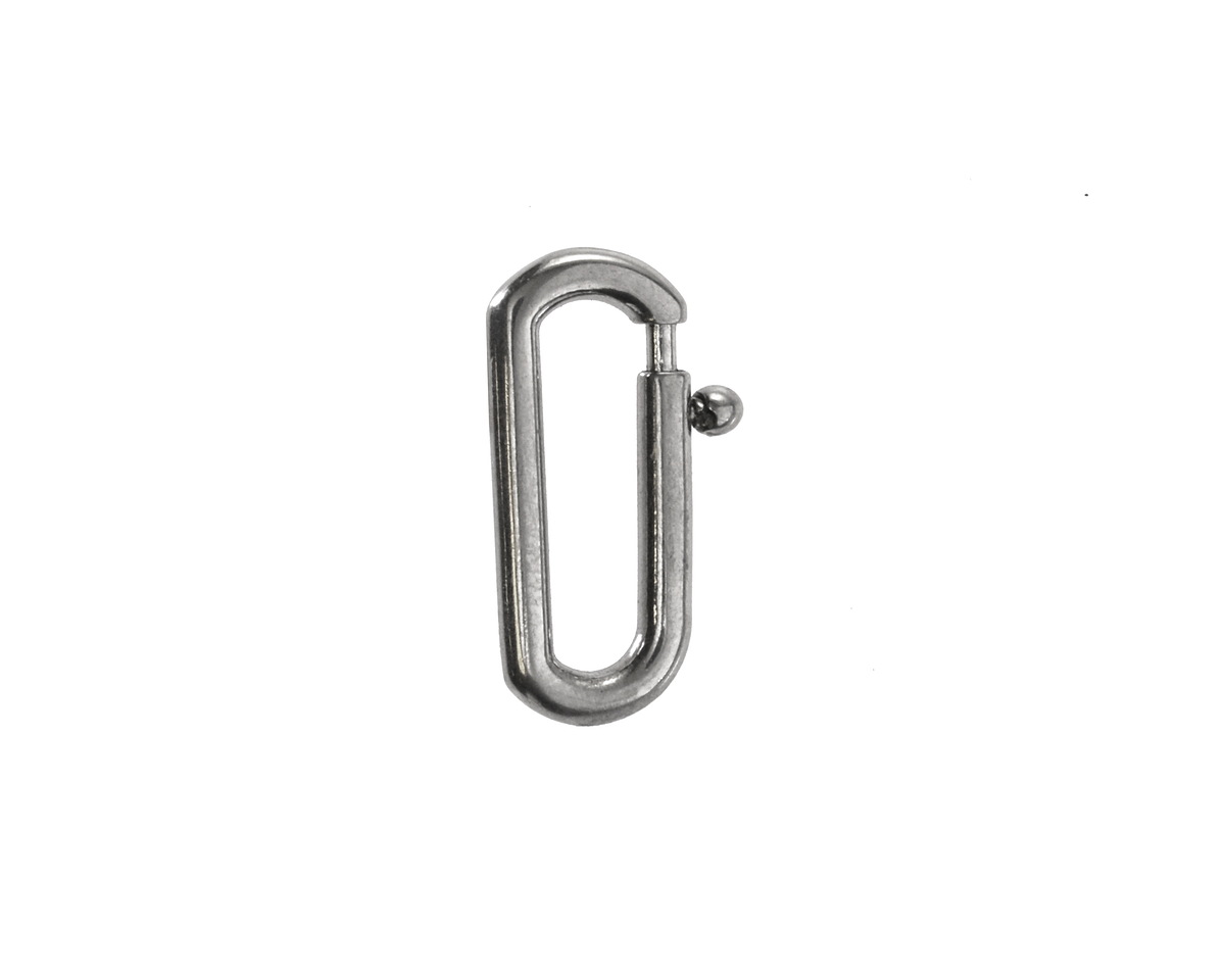 Stainless Steel Large Oval Spring Ring Clasp 8x18mm