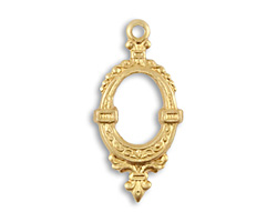 Vintaj Vogue Ornate Frame Drop 15x30mm
