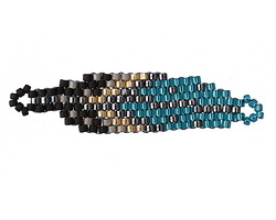 Kingfisher Hand Woven Feather 45x10mm
