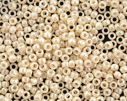 TOHO Opaque Lustered Light Beige Round 8/0 Seed Bead