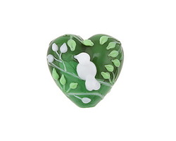 Grace Lampwork Summer Morning Heart 18-20mm