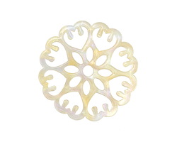 Zola Elements Opal Acetate Floral Openwork Mandala Focal 40mm