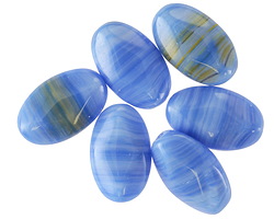 Czech Glass Delphinium Cut Oval 15x9mm
