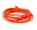Orange Round Leather Cord 1.5mm, 16 feet