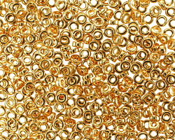 Miyuki 24kt Gold (plated) Spacer Bead 3mm