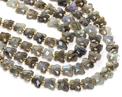 Labradorite Microfaceted Butterfly 8x10mm