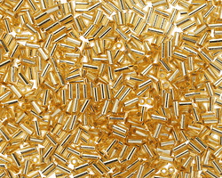 Miyuki Silver Lined Gold Bugle Bead 3mm