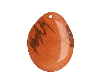 Tagua Nut Caramel Groovy Slice 25-35x30-42mm