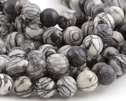 Black Water Jasper Round 10mm