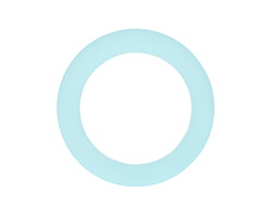 Turquoise Bay Beach-Style Glass Ring 27mm