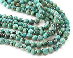African Turquoise (AAA) Round 6mm Beads