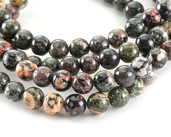 Mexican Red Snowflake Jasper Round 6mm