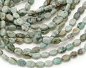 African Turquoise Flat Oval 8x6mm
