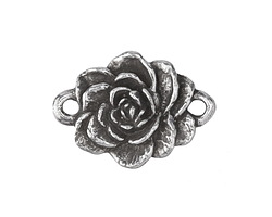 Green Girl Pewter Rose Link 27x19mm