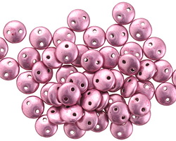 CzechMates Glass ColorTrends: Sueded Gold Orchid 2-Hole Lentil 6mm