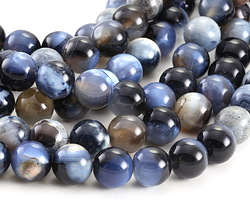 Storm Line Agate Round 12mm