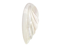 Mother of Pearl Carved Wing Focal 27.5x69mm