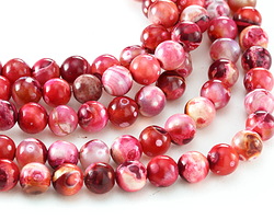 Fuchsia Agate Round 8mm