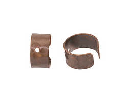 Vintaj Natural Brass Hammered Earring Cuff 12x6mm