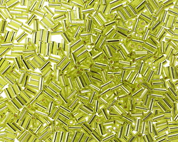 Miyuki Silver Lined Chartreuse Bugle Bead 3mm