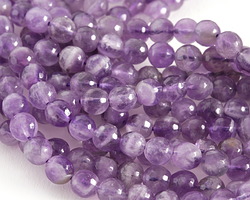 Dogtooth Amethyst Faceted Round 6mm