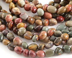 Red Creek Jasper Tumbled Nugget 4-6x5-6mm