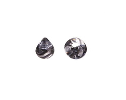 Unicorne Beads Glass Black Ice Mini Teardrop 6-7mm