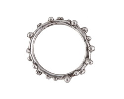Antique Silver (plated) Organic Ring 19mm