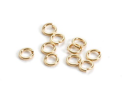 14K Gold Filled Round Jump Ring 3.5mm, 22 gauge