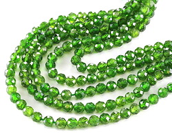 Chrome Diopside (AAA) Microfaceted Round 5mm