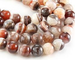 Canyon Line Agate Round 14mm