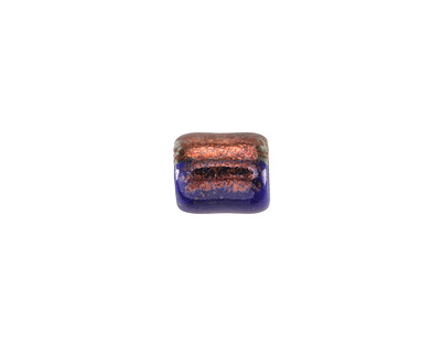 Mykonos Ceramic Raku Metallic Midnight Tube Spacer 9-10x8mm