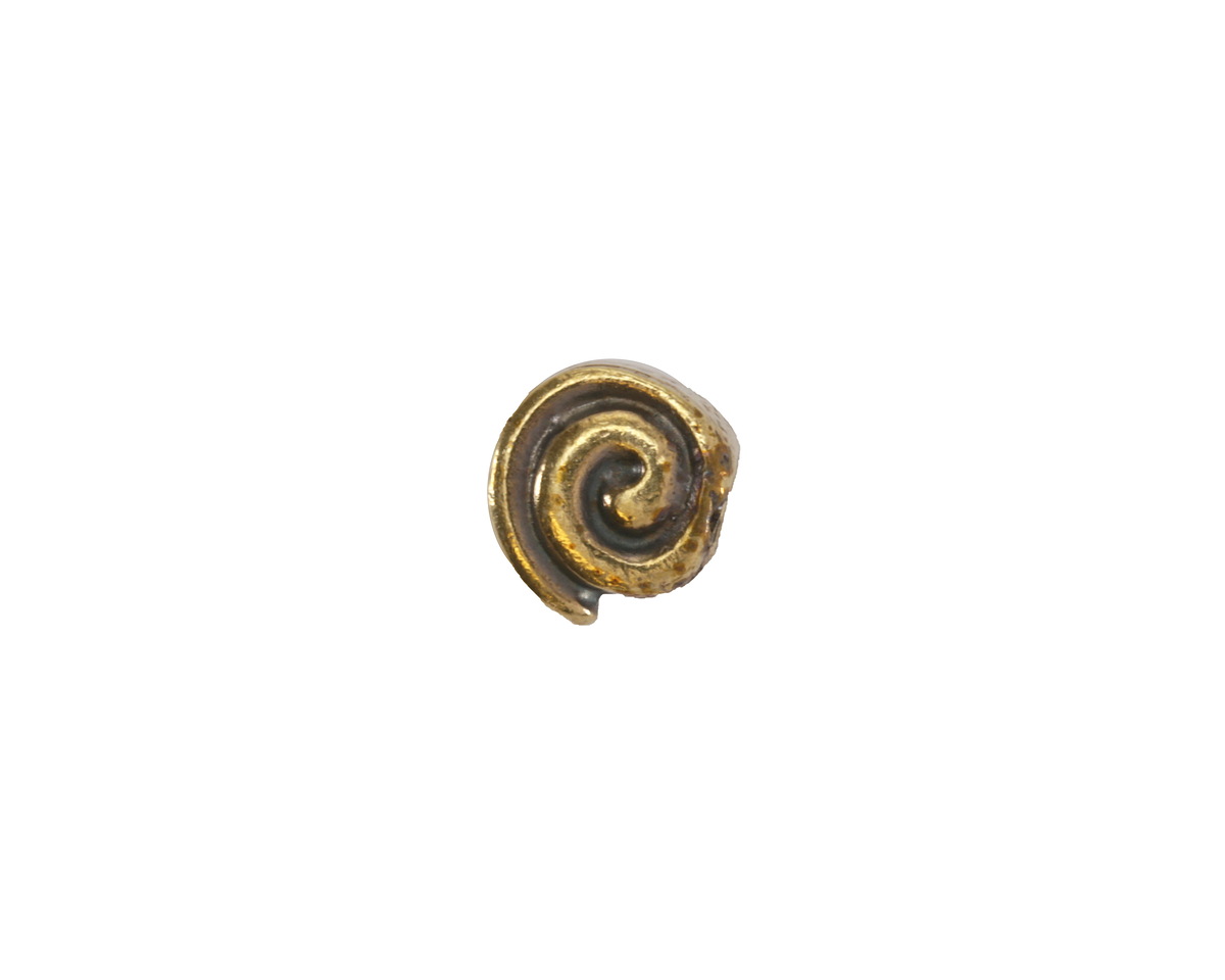 Mykonos Antique Brass (plated) Spiral Bead 10mm