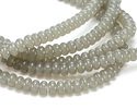 Grey Opal Glass Rondelle 5x8mm