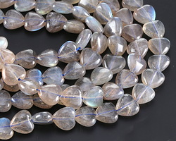Labradorite (A) Puff Heart 10mm