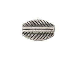 Mykonos Antique Silver (plated) Leaf Oval 20x13mm