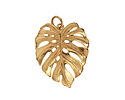Nina Designs Bronze Dimensional Monstera Leaf Focal 20x28mm