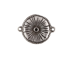 Zola Elements Antique Silver (plated) Tufted Cushion Link 20x16mm