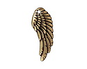 TierraCast Antique Brass (plated) Wing Pendant 10x27mm