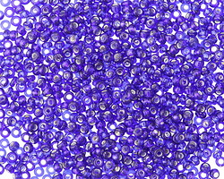 Sapphire (with Silver Lining) Round 11/0 Seed Bead